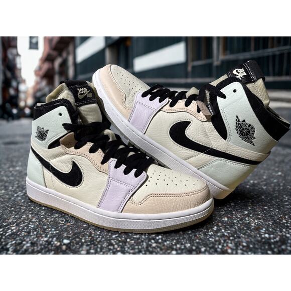 Nike Air Jordan 1 High Zoom Comfort Easter 2021 Women’s 7 CT0979-101 EUC - Picture 1 of 13